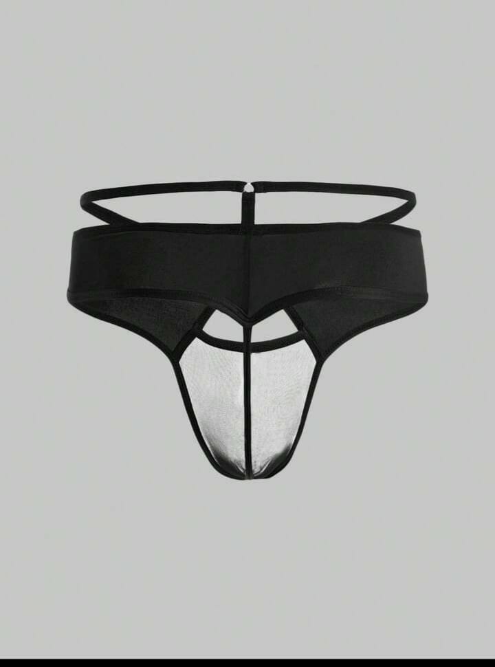Shadow Mesh Cutout Thong